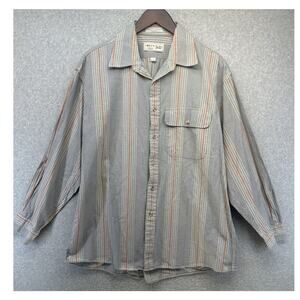 River Brand By Arrow Mens Shirt Button Up Long Sleeve Pocket Size 16 32/33